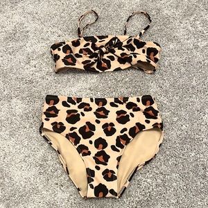 cheetah print bikini.